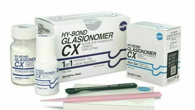 Shofu Hy-Bond Glasionomer Cx Lot de 1-1 ciment de scellement verre ionomère
