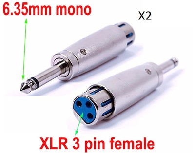kenable 6.35mm Jack Stéréo À XLR 3 Broche Fiche Mâle Blindé Câble Équilibré 5m 