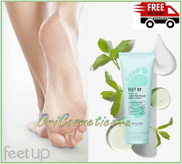 ORIFLAME FEET UP Everyday Anti-perspirant Foot Cream Tea Tree Oil