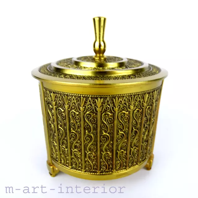 ERHARD & Söhne Dose, Vergoldet, Gilded Ormolu Box, Jugendstil ART DECO um 1920