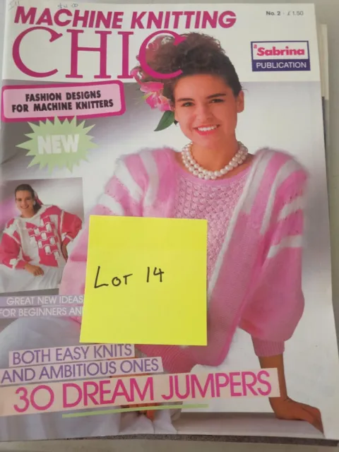 Knitting Machine Magazine: Machine Knitting Chic Magazines X 6 (Lot 14)