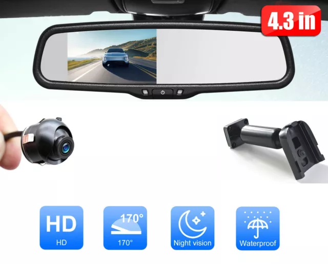 4.3" Car Rear View Mirror Monitor Reversing Backup Camera For Chevrolet Malibu
