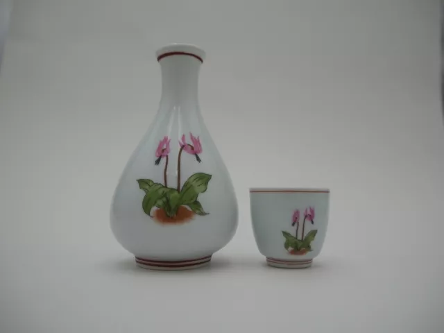 Japanese Sake Bottle & Cup(s) Set Arita Ware Japanese Ceramic Tokkuri Ochoko