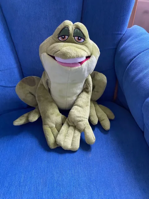DISNEY PRINCESS & The Frog Prince Naveen Soft Toy Frog Disney
