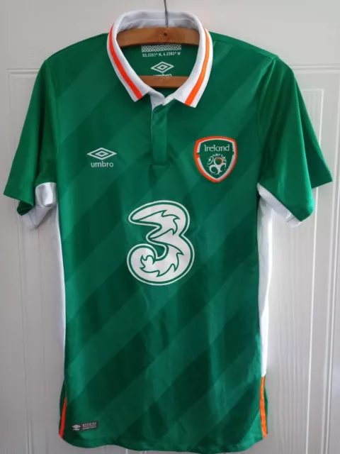 Ireland Football Shirt Home 2016 /17 Original EIRE EURO 2016  Mint Mens Size