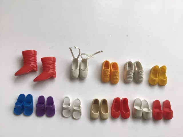 Vintage Pedigree Sindy Doll Shoes And Boots X 12 Pairs