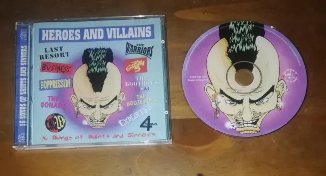 Heroes and villains 16 Songs of Saints and Sinners CD Album Various 2002 Step 1