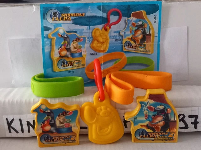Kinder Ferrero Sorpresine Serie Accessori Missione Talpa Spiaggia +Cartine Rar