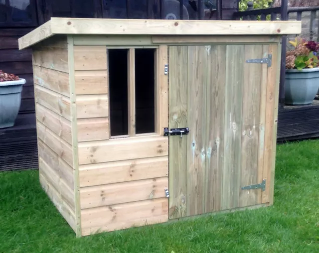 4x4 Wooden Dog Kennel Pressure Treated Fully T&G Tanalised Compact Pet Kennel