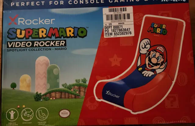 X Rocker 5001001 Super Mario Spotlight Floor Rocker Gaming Chair -