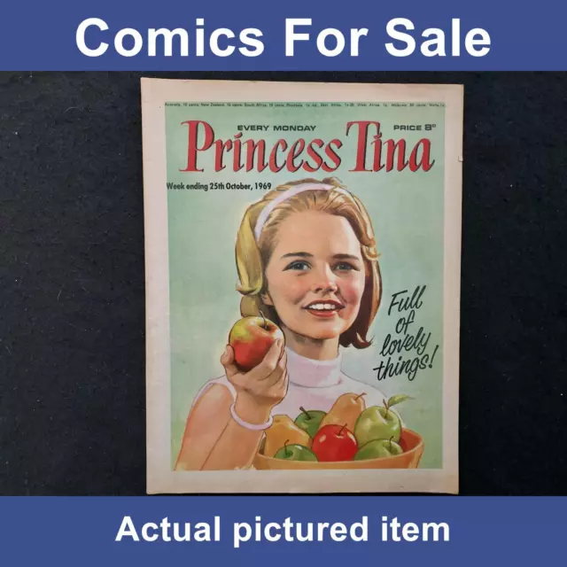 Princess Tina comic - 25 October 1969 - British (LOT#11806)