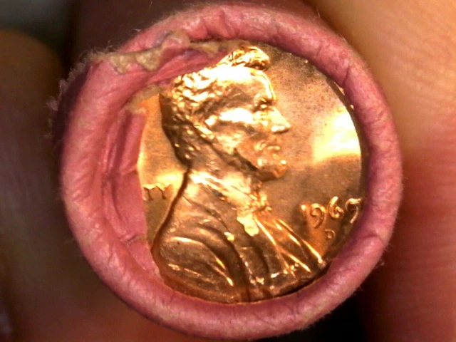1969-D Uncirculated LINCOLN CENT ROLL