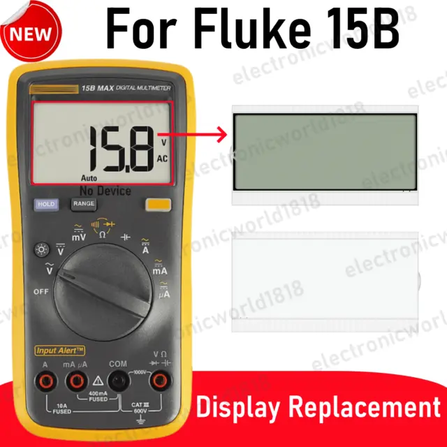 Per Fluke 15B MAX multimetri digitali economici sostituzione schermo LCD