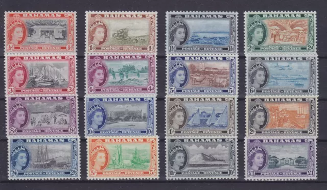 Bahamas 1954, Sg 201-216, Mnh Vf