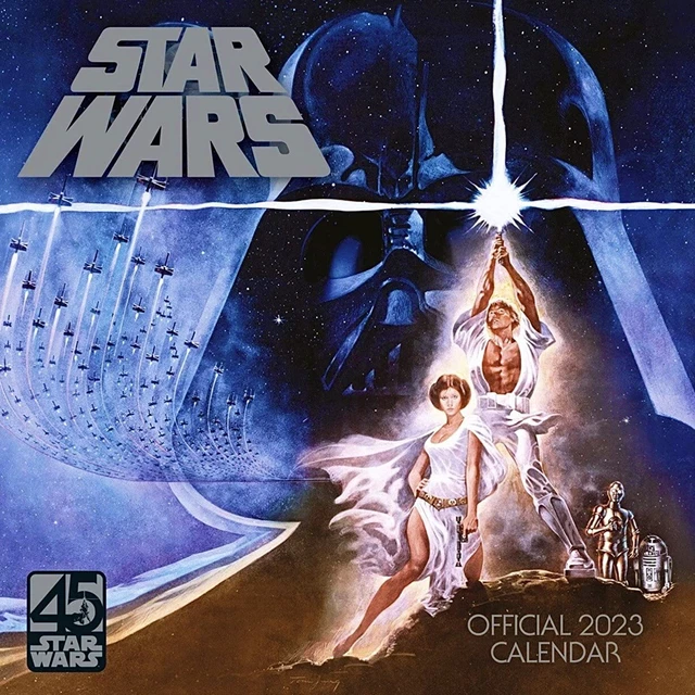 DISNEY STAR WARS, Classic Official Calendar 2023 Entertainment