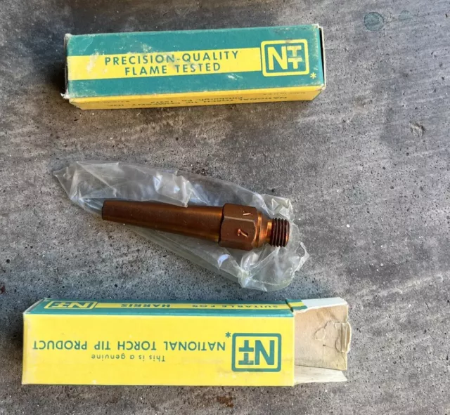 2 New Harris Original 1390-7N Alternate Fuel Brazing Tip NOS