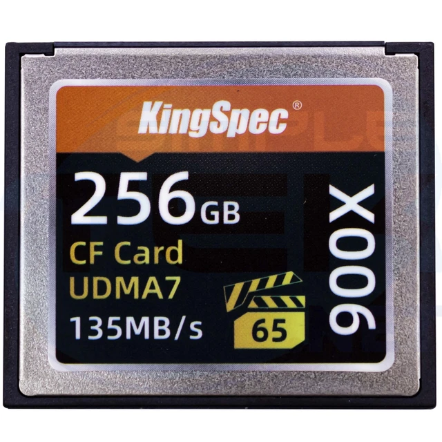 Compact Flash Cf Carte 256GB 4K 135MB/S Carte Mémoire Video UDMA7 Photographie