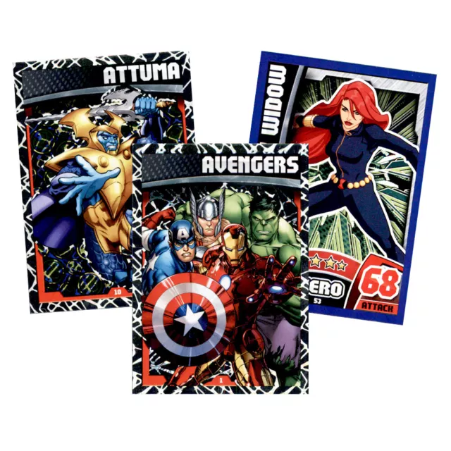 Hero Attax Marvel Avangers 2015 Trading Cards 1-112 zum aussuchen/to choose