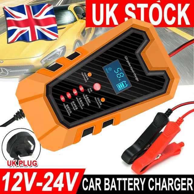 SMART CAR BATTERY Charger Automatic Jump Starter Pulse Repair 12V 24V
