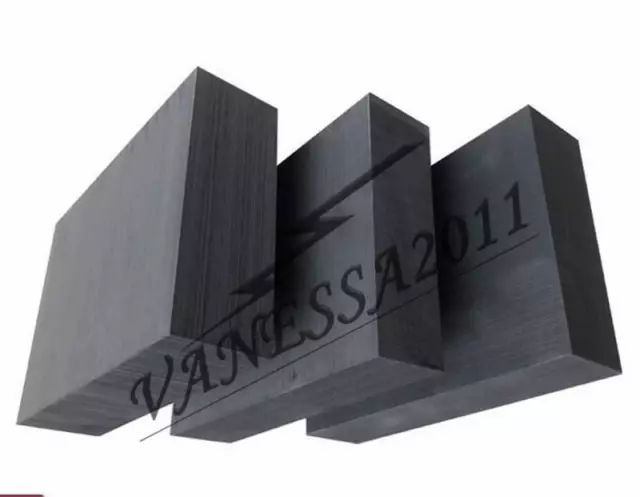 Graphite Ingot Blank Block Sheet Plate High Density Fine Grain 1/2" X 4" X 4"