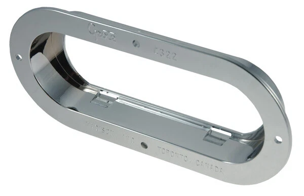 Grote 43223 Chrome Plated Theft-Resistant Mounting Flange (For 6" Oval Lights)