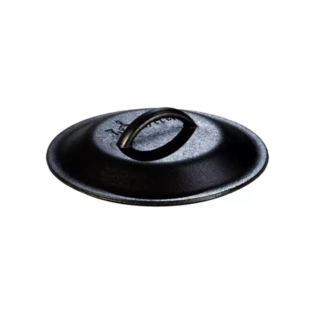 8 In. Lid for Cast Iron Skillet Black Built-in Handles Induction Safe Outdoor