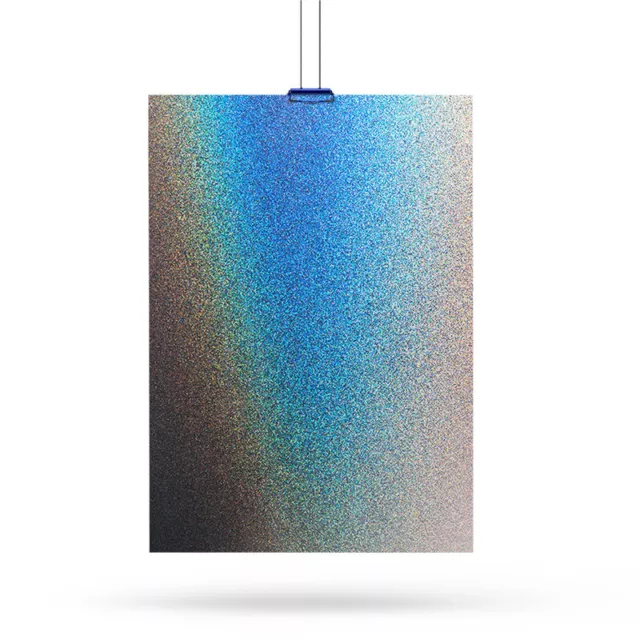 (63,97€/m²) Avery SWF Pride Prismatic Grey Metallic Glänzend A4 Muster