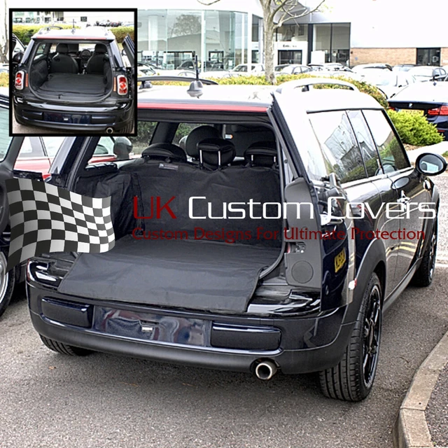 MOTOS Tapis De Coffre Voiture Sur Mesure Pour Mini Clubman II Depuis 2015 - Protection Noire Antidérapante