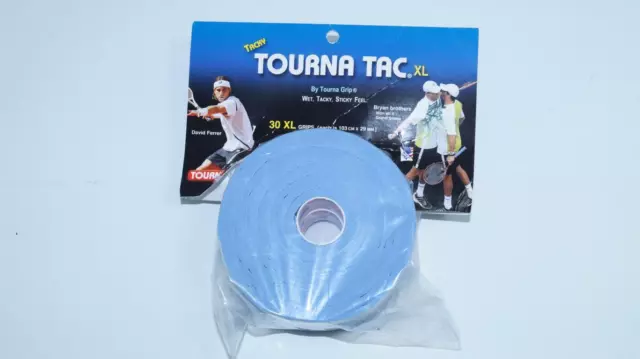 *NEU*30xTourna Tac XL Overgrip Tennis Grip blau Griffband blue Bryan 30er new