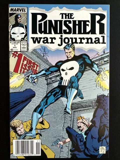 The Punisher War Journal #1 Marvel Comics Origin Newsstand Issue 1988 1st Print
