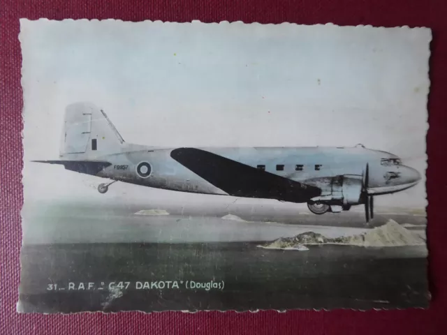 Carte Postale Post Card Aviation Photo Avion Douglas C-47 Dakota