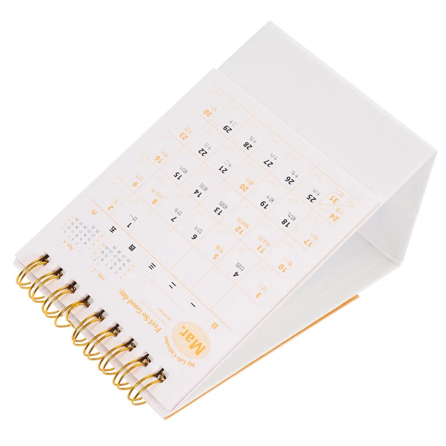 MINI DESK CALENDAR 2024 Year Table Mini Calendar Decorative Spiral