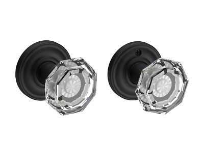 Baldwin Crystal Non-Turning Two-Sided Dummy Door Knob Set | FDCRYTRR112