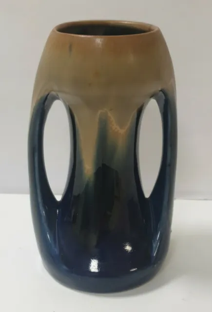 Ancien Petite vase soliflore gres 2 anses DENBAC Art deco 1900