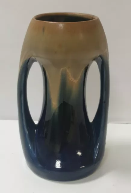 ancien petit vase soliflore gres 2 anses denbac art deco nouveau 1900