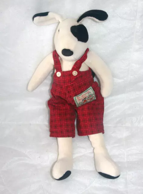 Moulin Roty Doudou Peluche Chien Julius La Grande Famille Salopette Carreau Kom9