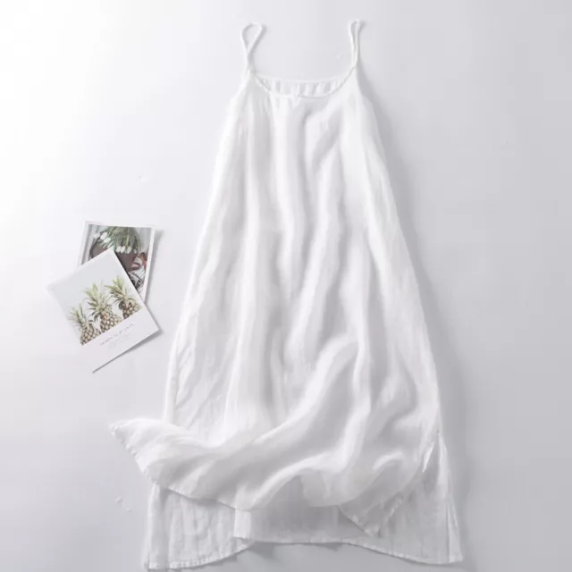 Women Camisoles Cotton Full Slips Dress Sheer Long Slip Dress Extender Petticoat