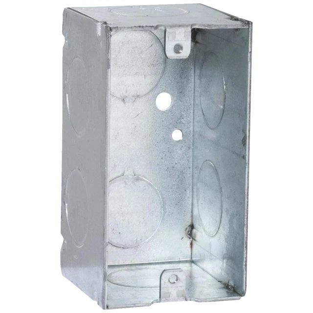 Hubble-Raco Handy Box, 2-1/8" Deep, 3/4" KOs, Welded, Metallic (Lot of 4)
