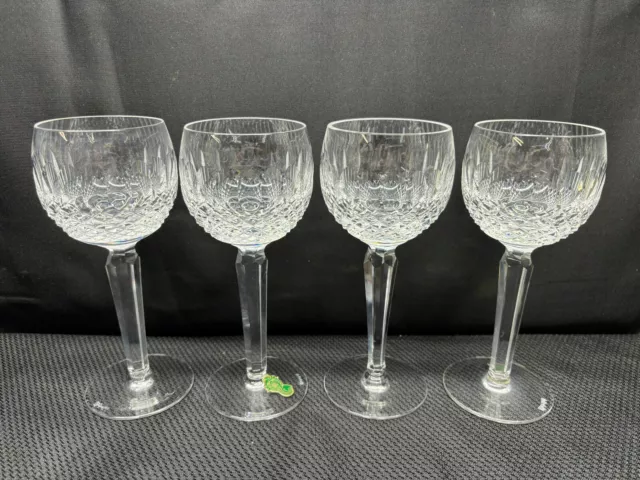 Waterford Crystal "COLLEEN" Short Stem ~ Set of 4 ~ Wine Hocks ~ 7 1/4" Tall