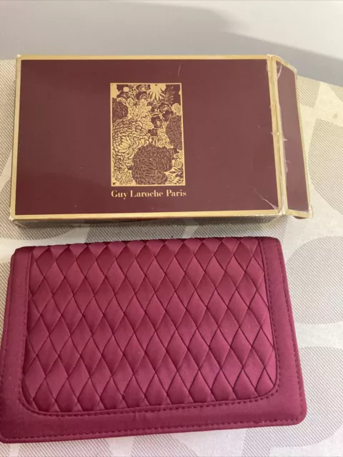 Pochette De Soiree Bordeaux Guy Laroche Paris