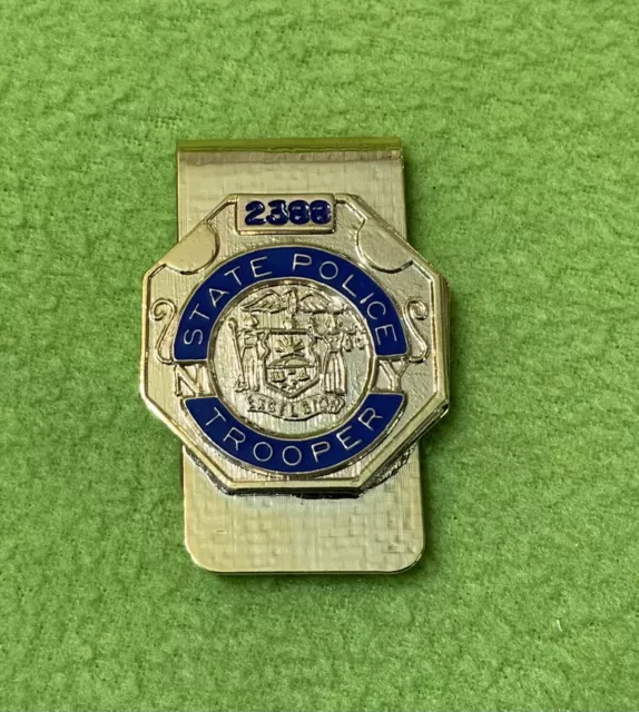 Vintage New York State Police Money Clip # 2388 Used