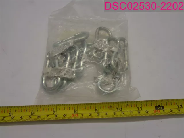 10 Pk National Hardware N222-877 Spring Snaps 5/16"x2-3/8" SWL 165lb Zinc Plated