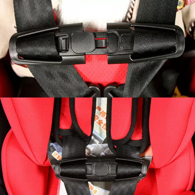 2x Car Seat Belt Lock Buckle Safety Clip Toddler Strap Baby Kids Anti Escape