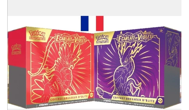Pokémon Coffret Dresseur d'Elite x2 ETB EV01 Ecarlate et Violet Fr Neufs Préco