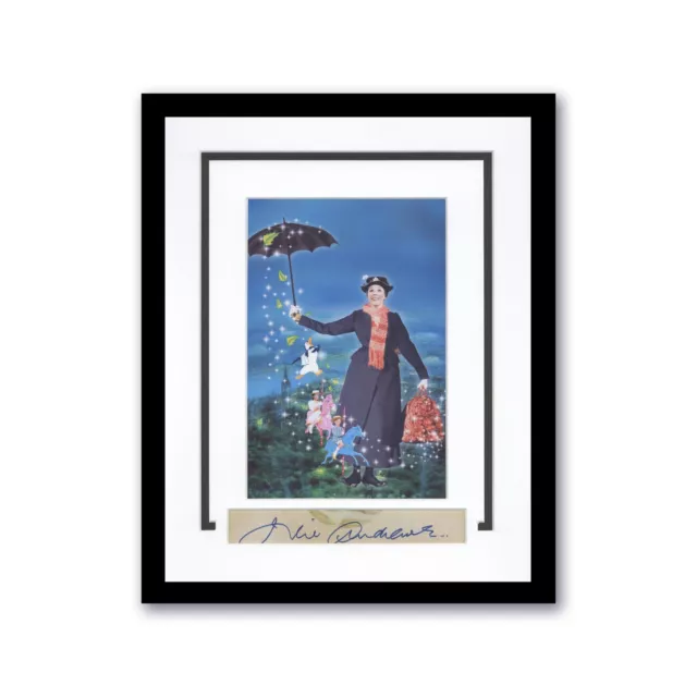 Julie Andrews "Mary Poppins" AUTOGRAPH Signed Custom Framed 11x14 Display B ACOA