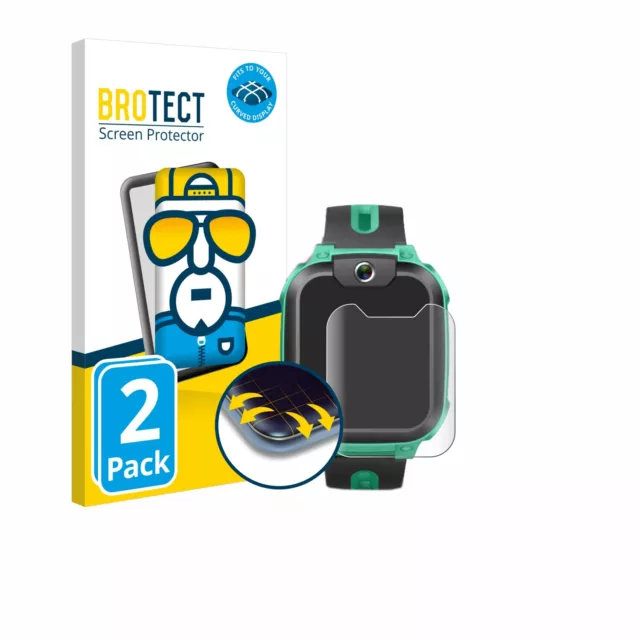 2x Full-Cover para Imoo Watch Phone Z1 Protector Pantalla Pelicula Protectora