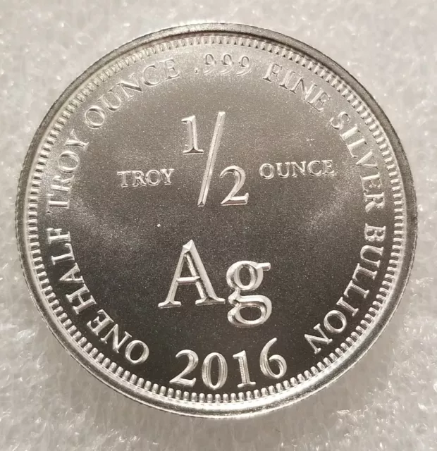 1/2 oz .999 Silver Punisher coin second amendment 2016 2A DTOM