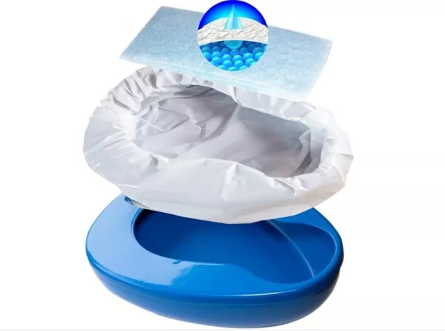 Contorneado Cuña Set Con 25 Súper Absorbente Compresas Y Protectores Healthcare
