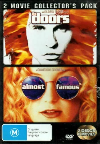 The Doors (Val Kilmer Meg Ryan)/Almost Famous (Kate Hudson) DVD MUSIC 2-MOVIE R4