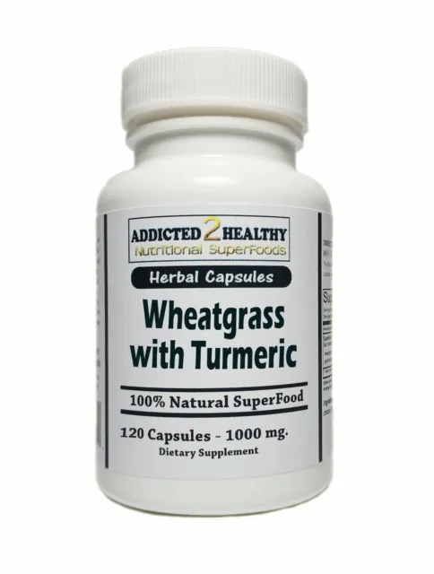 120 Wheatgrass with Turmeric Capsules | Antioxidants, Anti-inflammatory + More